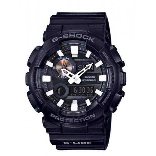 Image of sort resin med stål G-Shock quartz multifunktion (5485) Herre ur fra Casio